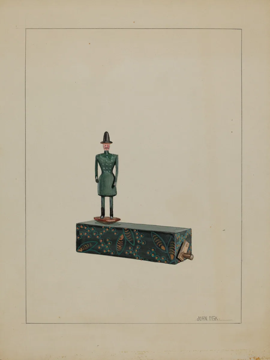 Toy - Man on Music Box by John Fisk