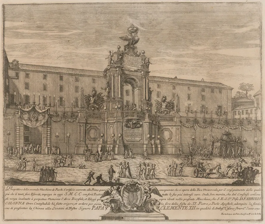 The Seconda Macchina for the Chinea of 1731: The Arch of Peace Dedicated to Charles VI by Bartolomeo de Pietri