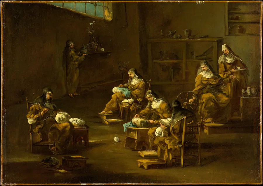 Nuns at Work by Alessandro Magnasco