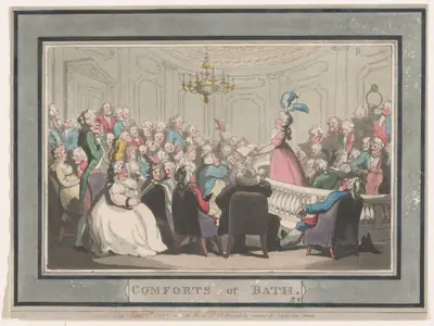 Comforts of Bath, Plate 2