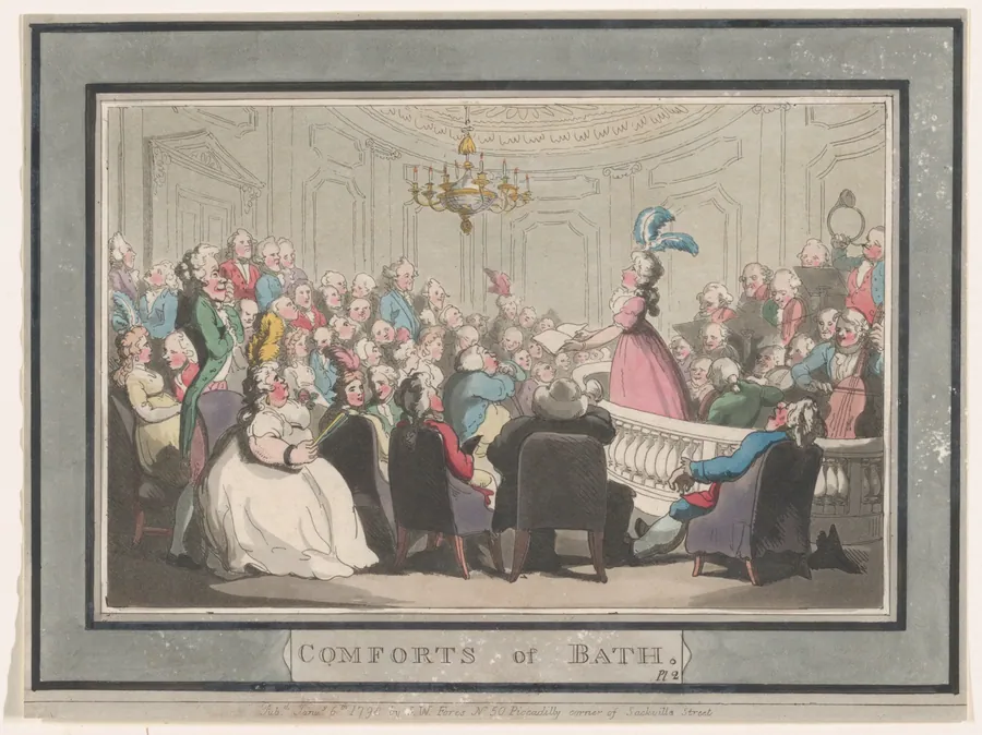 Comforts of Bath, Plate 2 by S. W. Fores