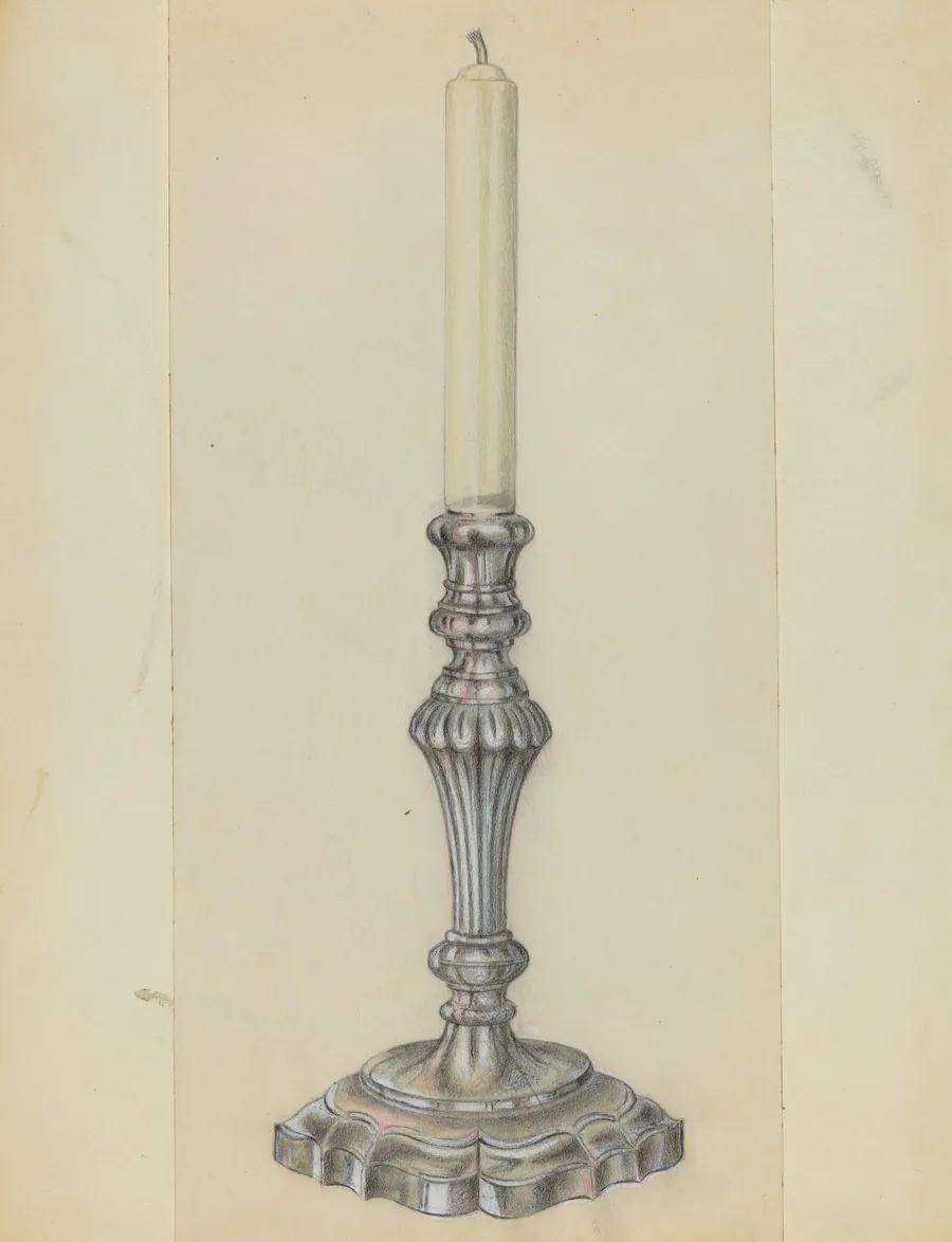 Silver Candlestick by Horace Reina