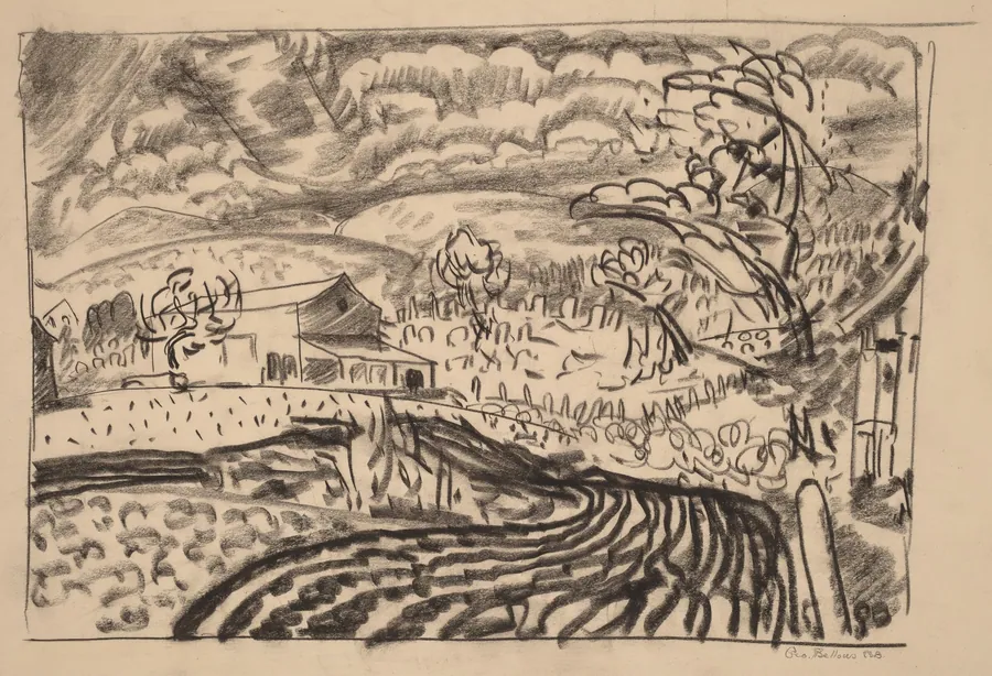 Woodstock Road, Woodstock, New York by George Bellows
