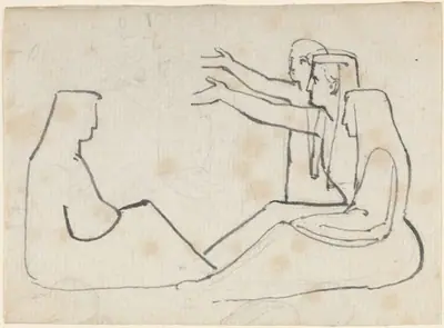 Four Seated Figures