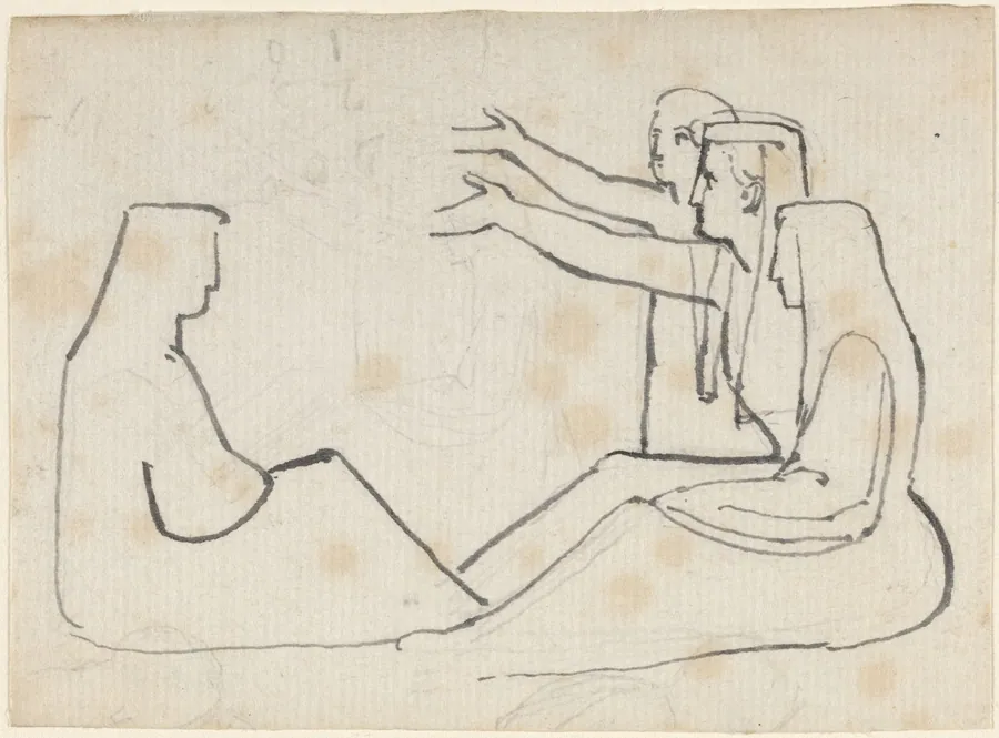 Four Seated Figures by John Flaxman