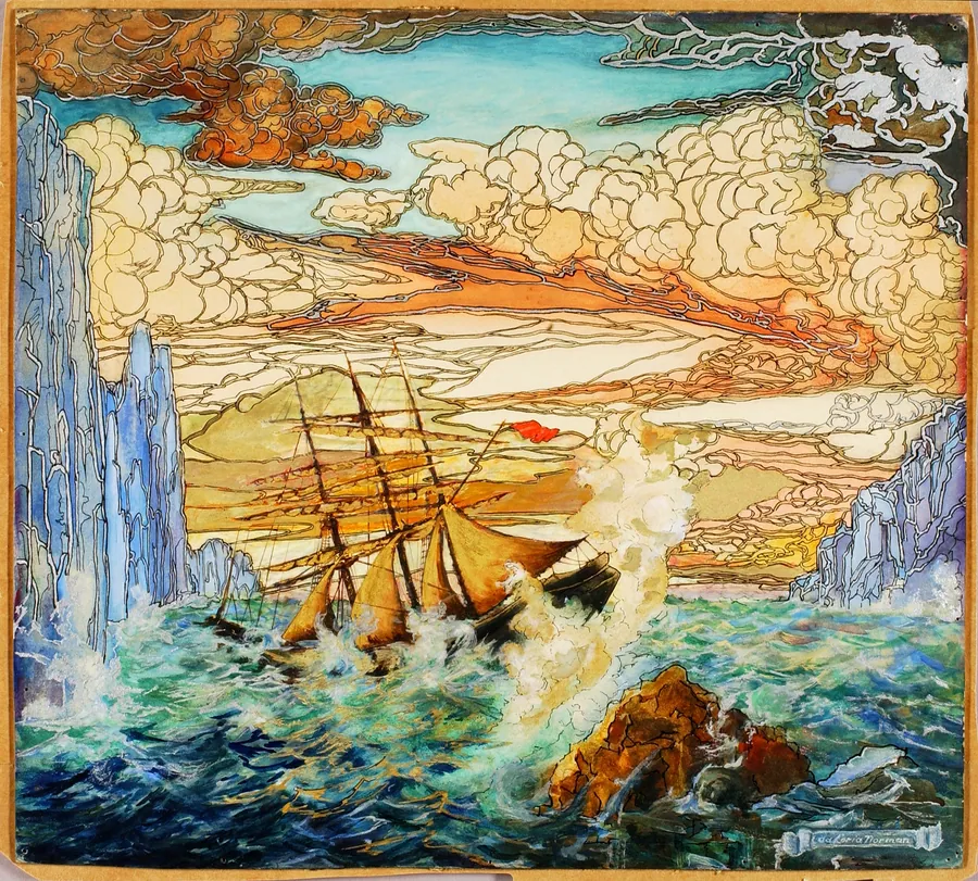 Shipwreck by Da Loria Norman, born Leavenworth, KS 1872-died New York City 1935