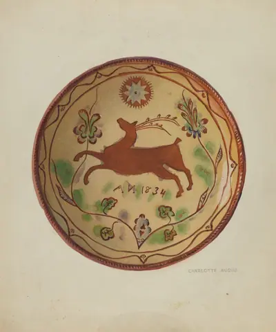 Pa. German Pie Plate