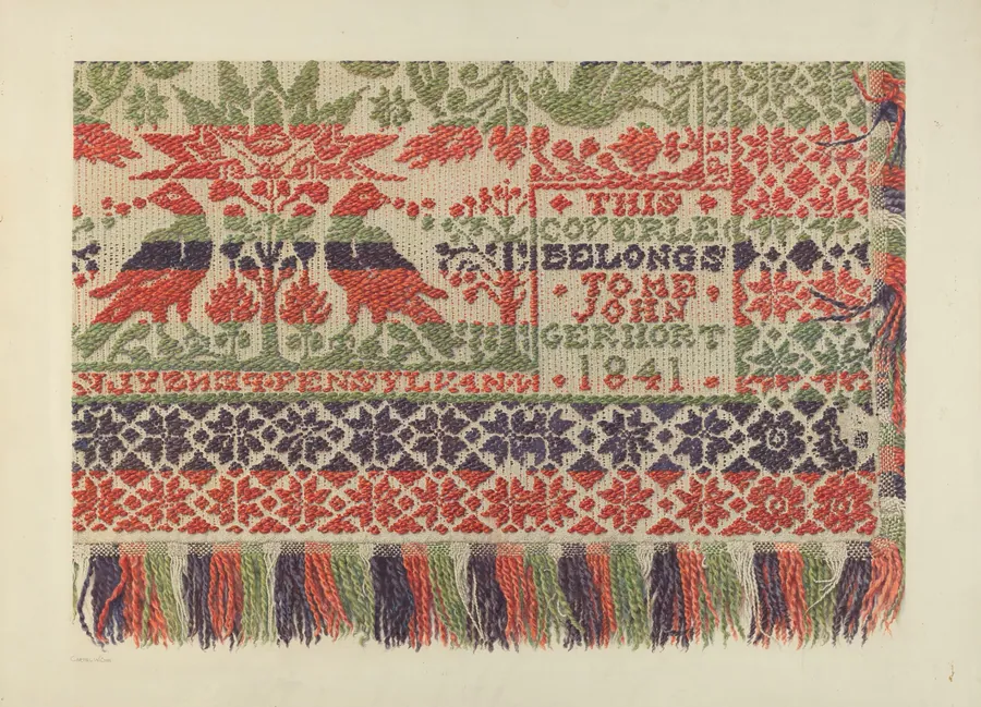 Woven Coverlet by Carmel Wilson