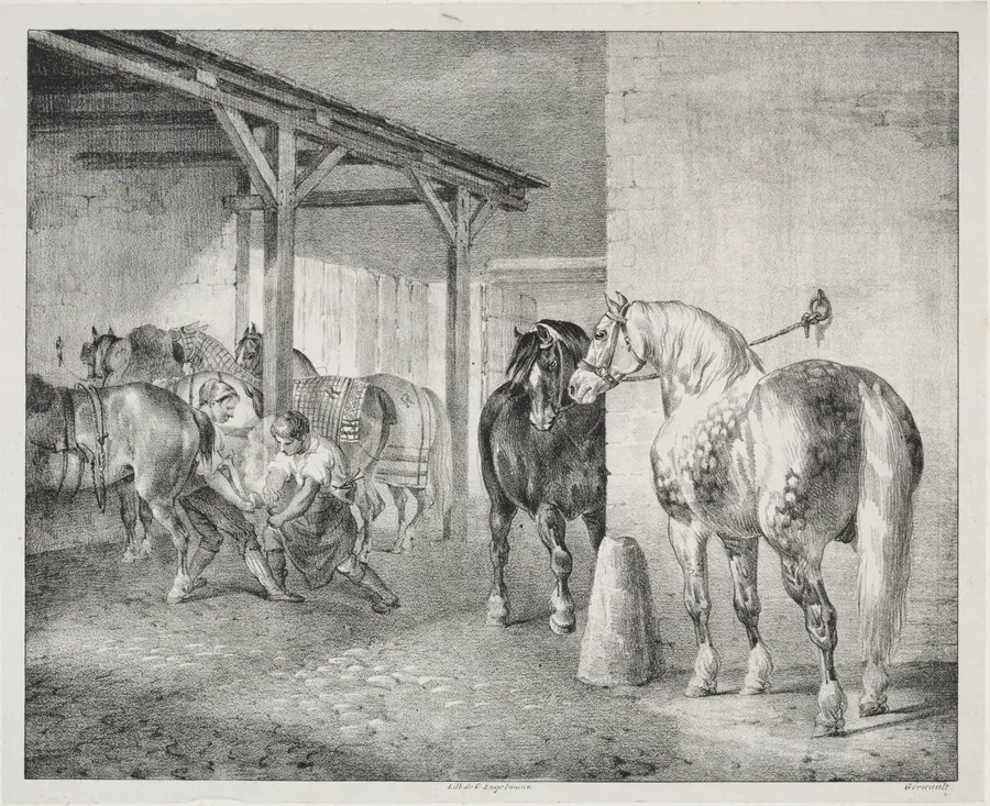 The Ferrier's Shed by Théodore Géricault
