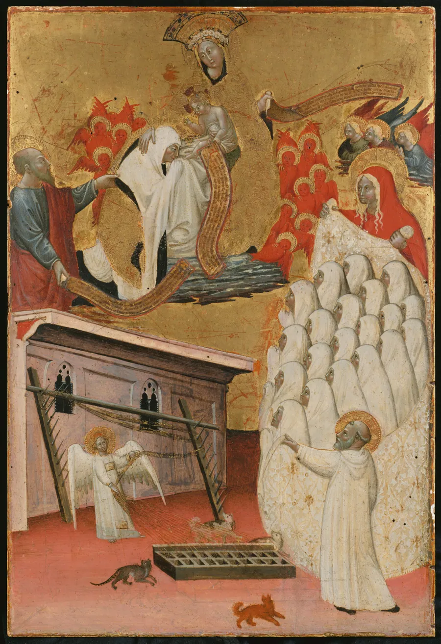 Santa Francesca Romana Clothed by the Virgin by Antonio del Massaro da Viterbo
