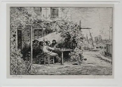 The Boat Trip:  The Lunch before Going Aboard at Asnières