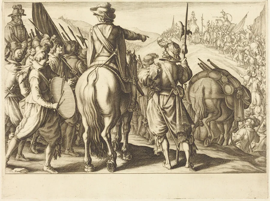 The Troops on the March by Jacques Callot