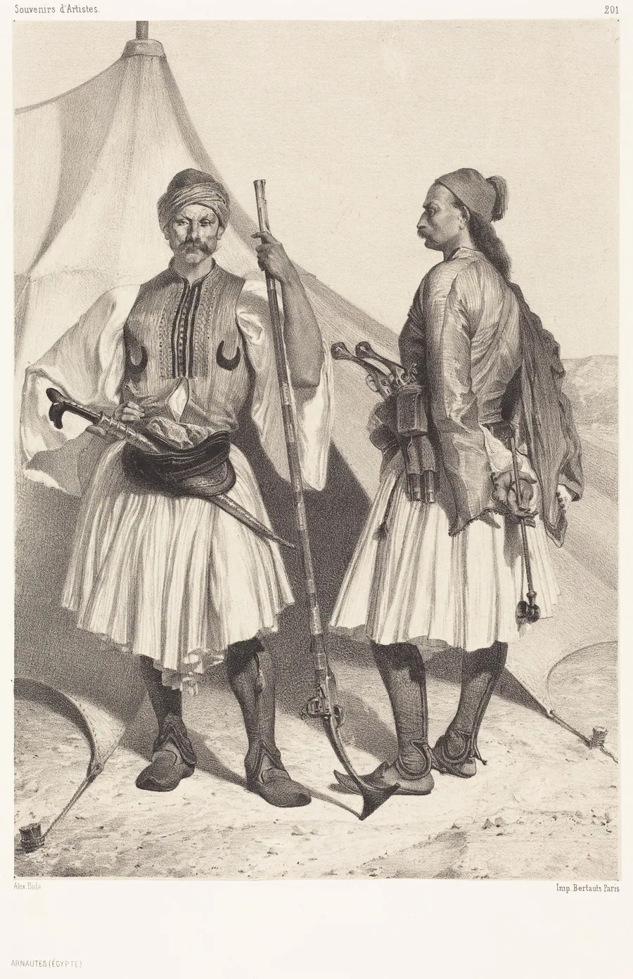 Arnautes, Égypte (Albanians, Egypt) by Alexandre Bida