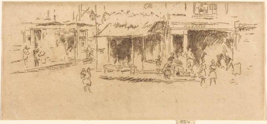 Saint James's Place, Hounsditch by James McNeill Whistler