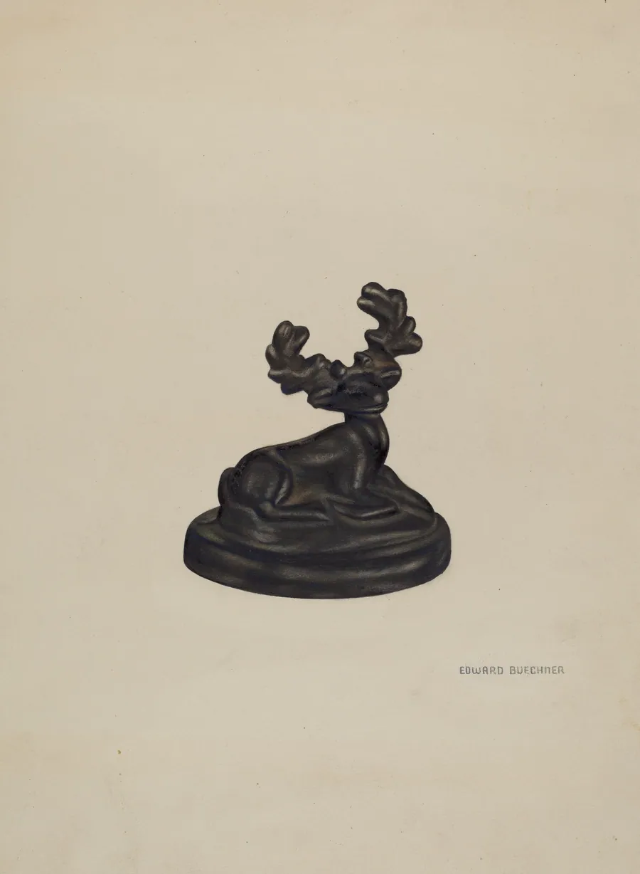 Paperweight (Deer) by Edward W. Buechner