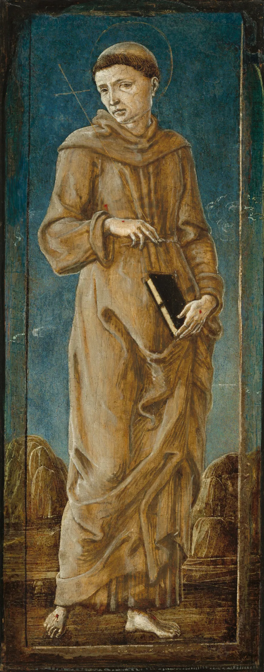 Saint Francis [far left panel] by Cosmè Tura