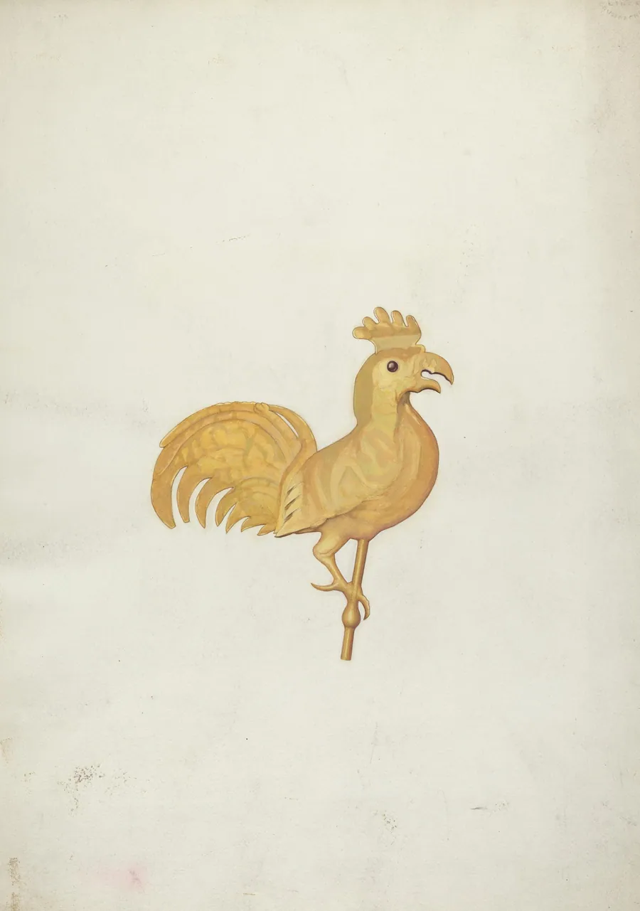Rooster Weather Vane by American 20th Century