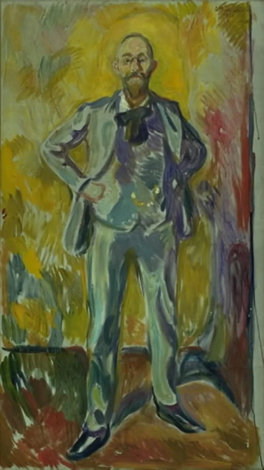 Portræt af professor Daniel Jacobson by Edvard Munch