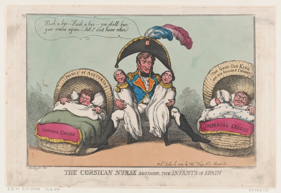 The Corsican Nurse Soothing the Infants of Spain by Thomas Rowlandson