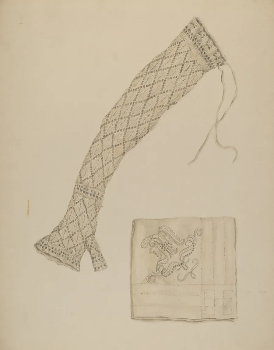 Economy Handkerchief and Mitts by Eva Wilson