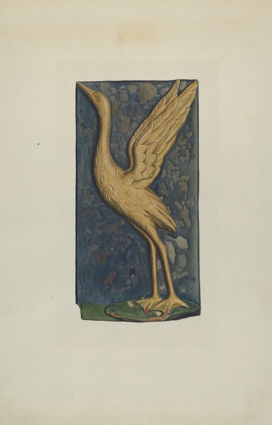 Carved Stork by Betty Fuerst