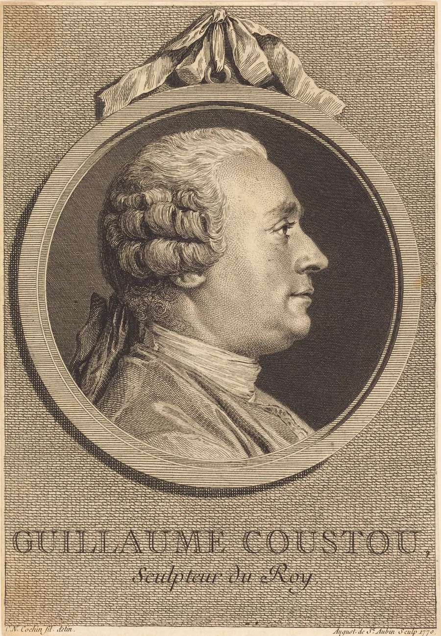 Guillaume Coustou by Augustin de Saint-Aubin