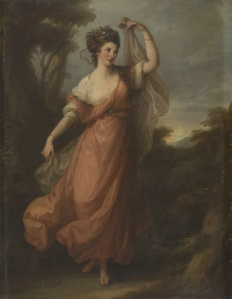 A Dancing Young Woman as Terpsichore by Angelica Kauffmann