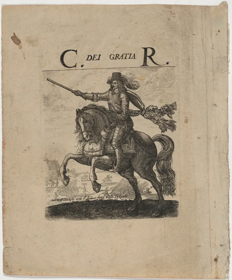 Charles I on Horseback by Unknown 19th Century