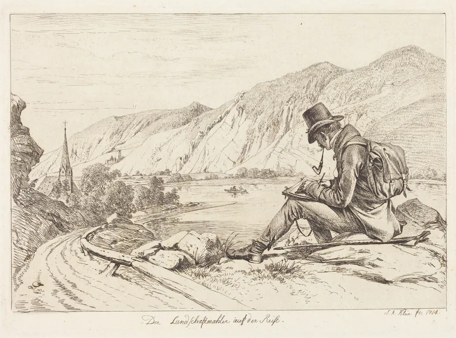 Der Landschaftmaler auf der Reise (The Landscape Painter on Tour) by Johann Adam Klein