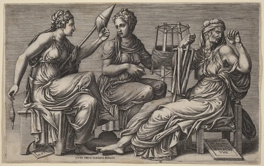 The Three Fates by Giorgio Ghisi
