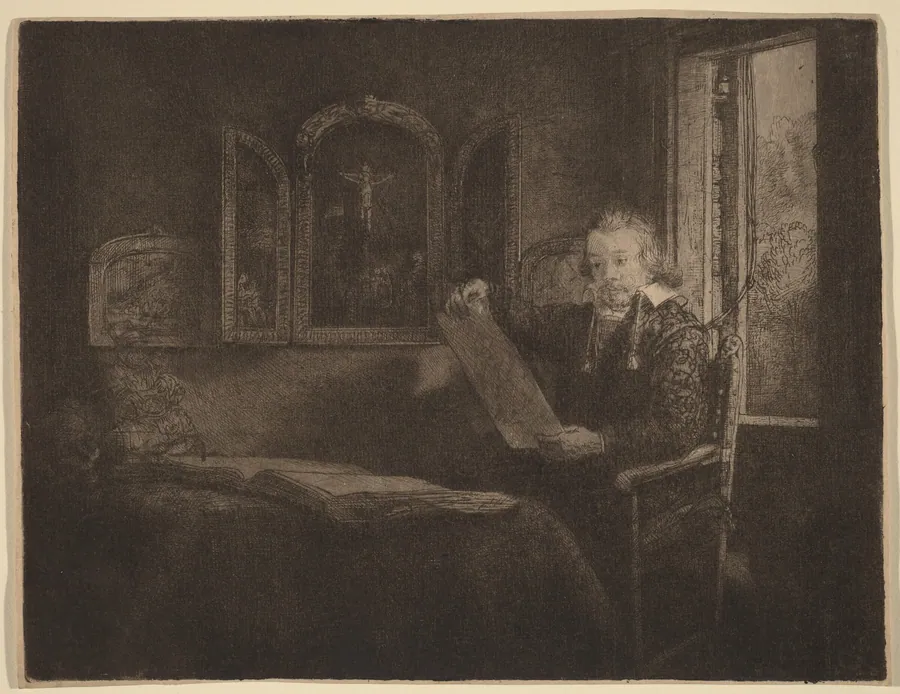 Abraham Francen by Rembrandt van Rijn
