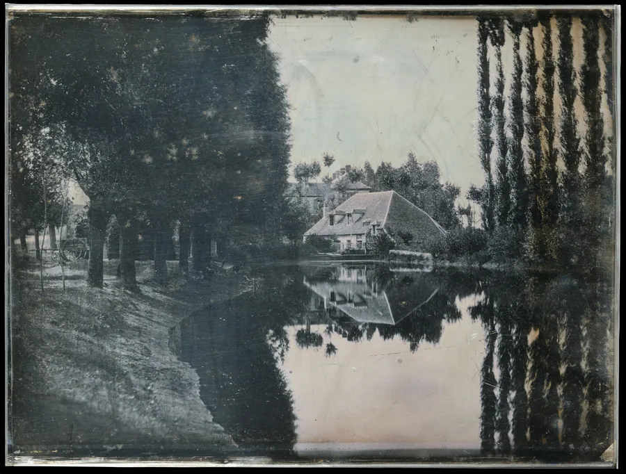 [Landscape with Cottage] by Marie-Charles-Isidore Choiselat