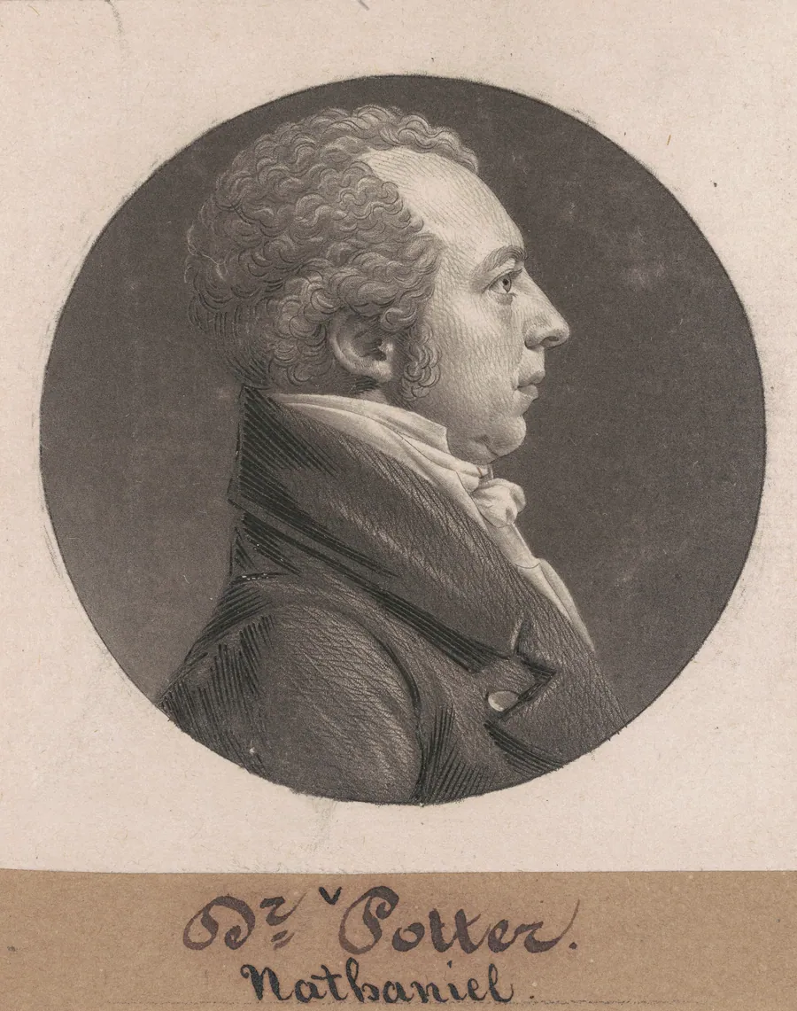 Nathaniel Potter by Charles B. J. Févret de Saint-Mémin