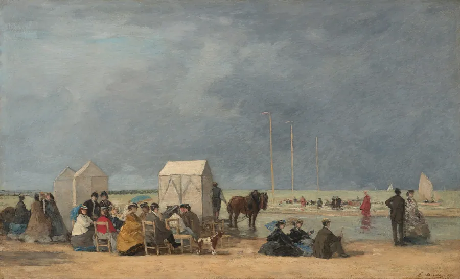 Bathing Time at Deauville by Eugène Boudin