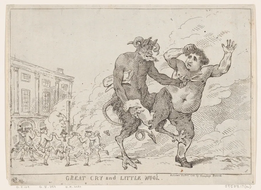 Great Cry and Little Wool by Thomas Rowlandson