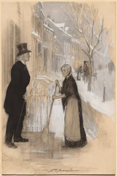 An Old Man Had Come out of One of the Houses, from "Not Honorably Discharged"