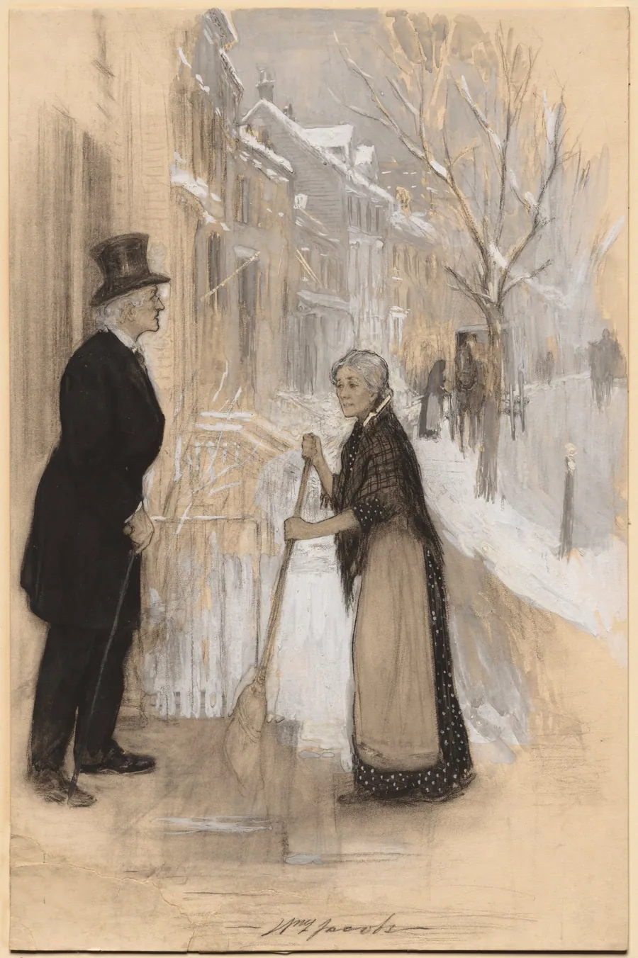 An Old Man Had Come out of One of the Houses, from "Not Honorably Discharged" by William Leroy Jacobs