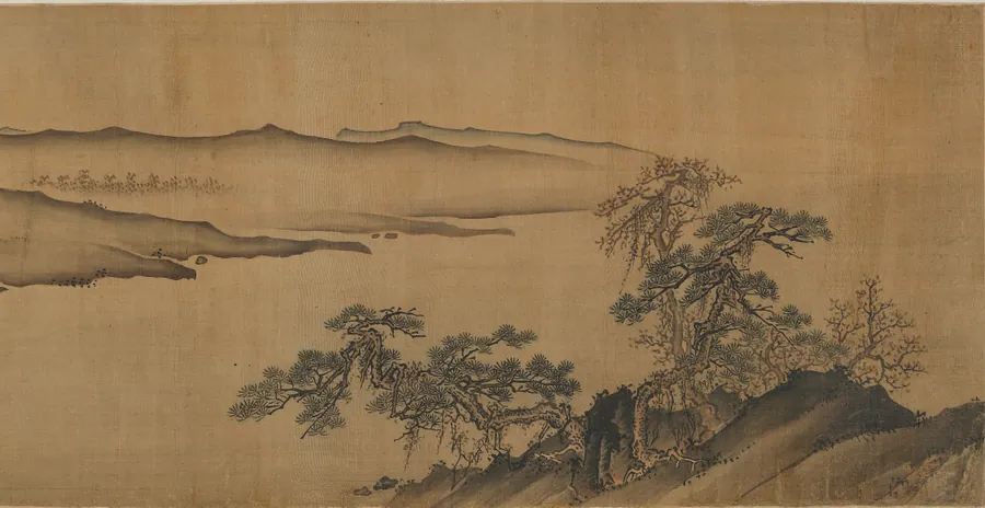 Hills along a river by Traditionally attributed to Xia Gui 夏珪 (active ca. 1195-1230)