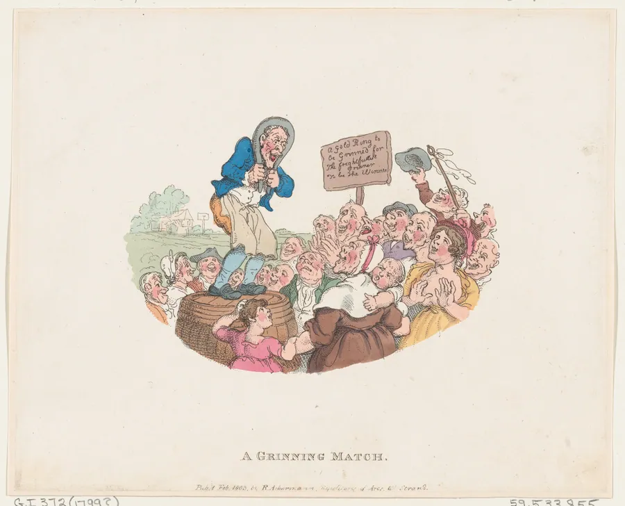 A Grinning Match by Henry William Bunbury