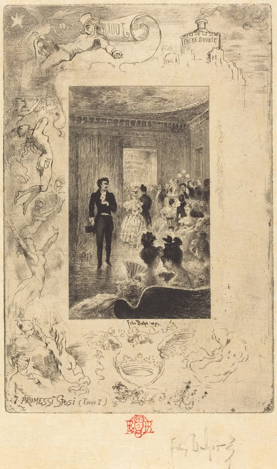 I Promessi Sposi (The Betrothed) by Félix-Hilaire Buhot