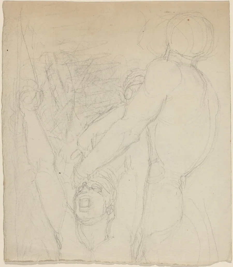 Two Fighting Figures by John Flaxman