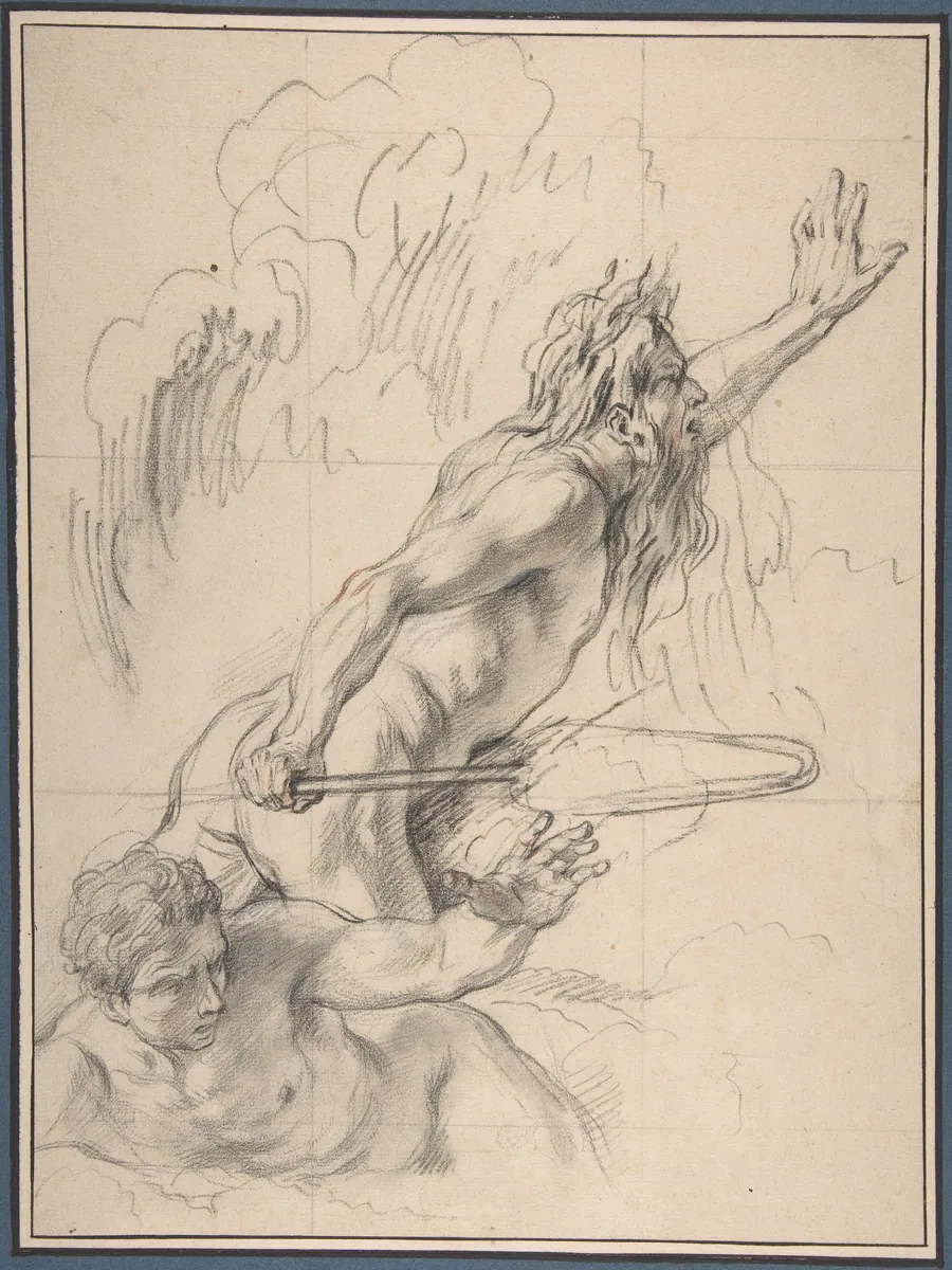 River God and Another Male Figure by Charles Antoine Coypel