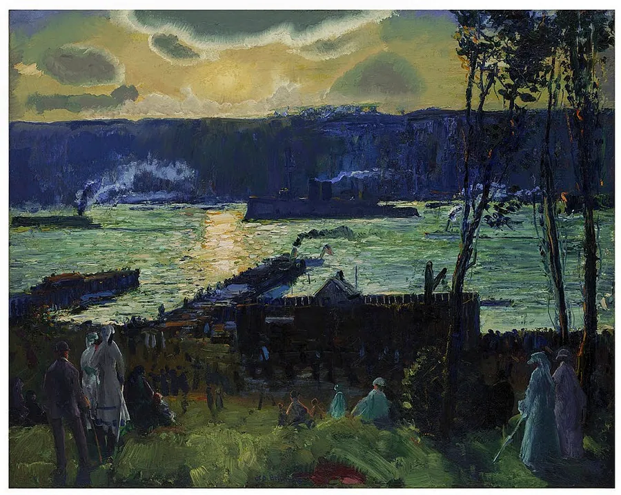 The Warships by George Wesley Bellows, American, b. Columbus, Ohio, 1882–1925