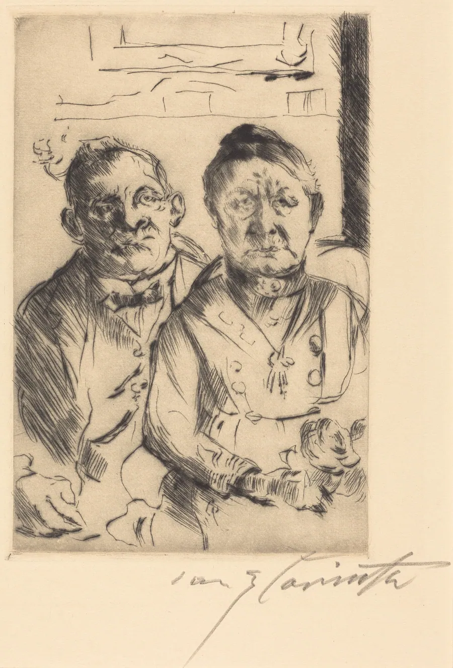 Ostpreussisches Ehepaar (Couple from East Prussia) by Lovis Corinth