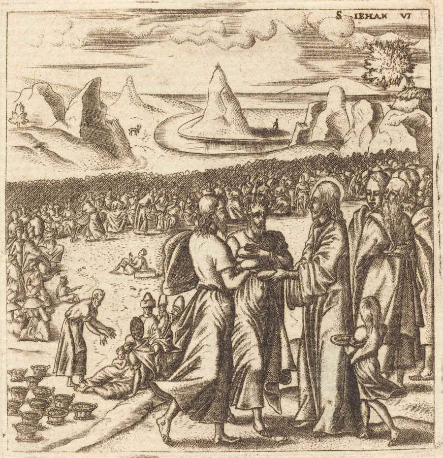 The Miracle of the Loaves and the Fishes by Léonard Gaultier