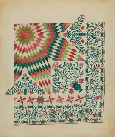 Applique and Patchwork Quilt