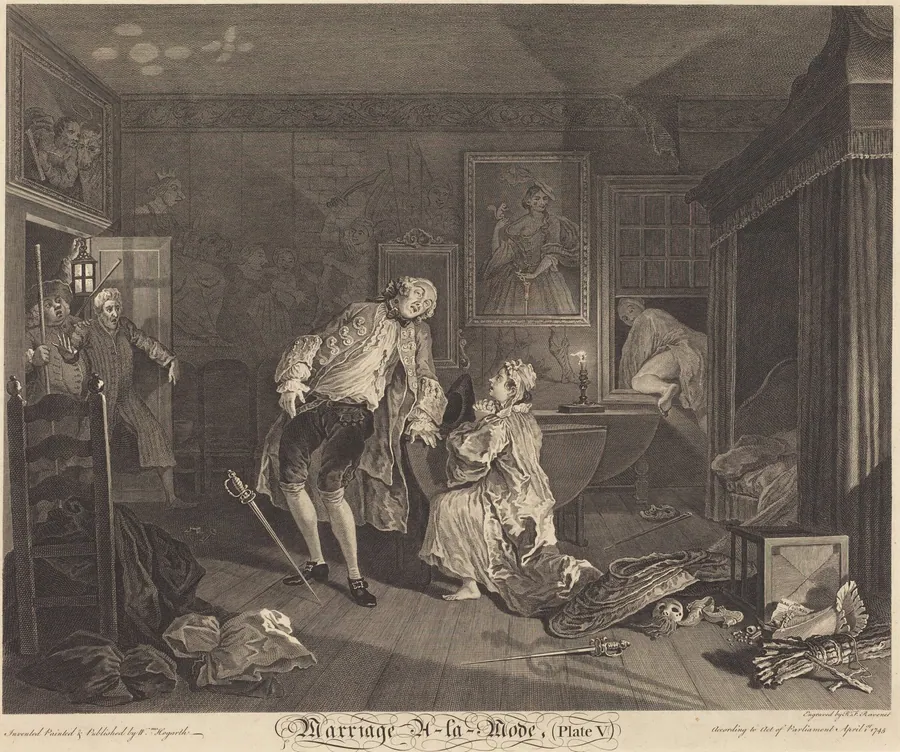 Marriage a la Mode: pl.5 by Simon Francois Ravenet I