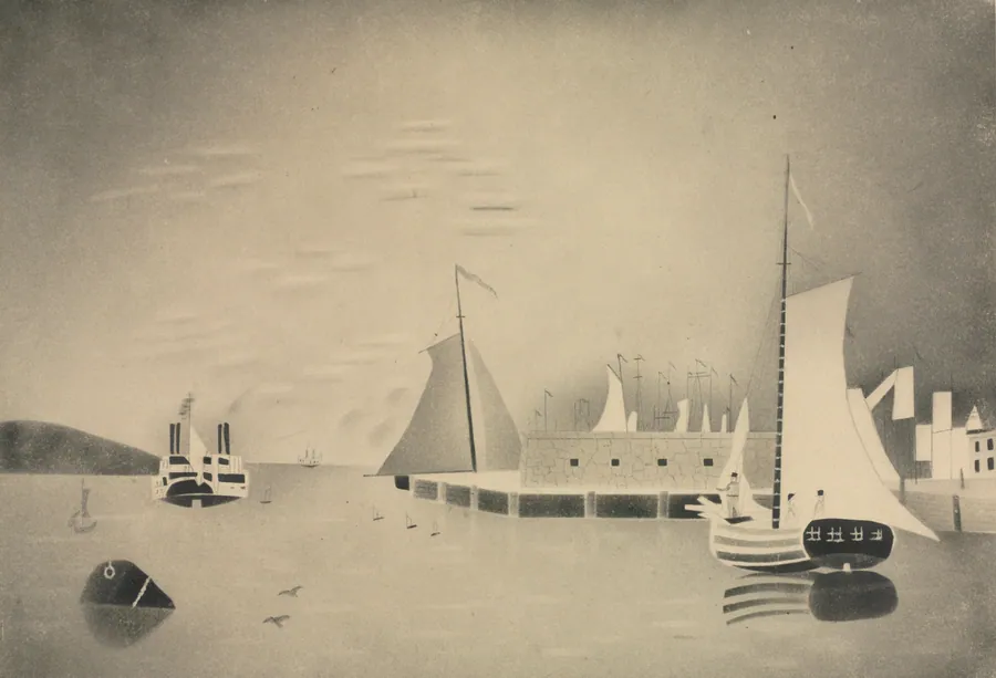 Harbor Scene by Mary Altha Nims