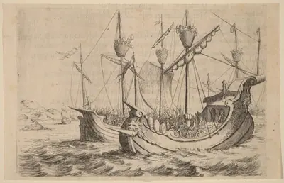 Hannibal's Navy Battling the Rhodians