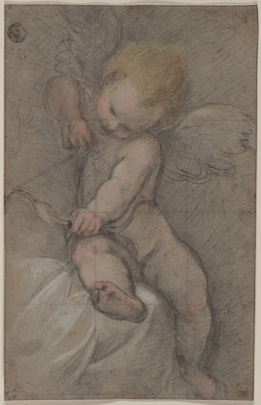 Cupid Drawing His Bow by Federico Barocci
